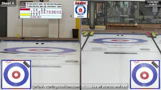 WalczakAugustyniak vs FellmanKovalchuk  Draw 3  Curling Stadium Alberta Curling Series Doubles [upl. by Aviva19]