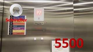 Schindler 5500 Elevators Auxiliary  🌈Prose StPorche Garage  Pike amp Rose • Bethesda MD [upl. by Neslund180]