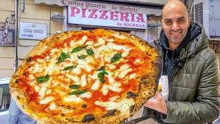 Street Food in NAPOLI Italy  1 PIZZA  Seafood Pasta  Italian Street food tour in Naples Italy [upl. by Ardnala640]