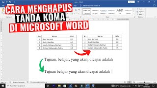 Cara Menghapus Tanda Koma di Microsoft Word [upl. by Bullough590]