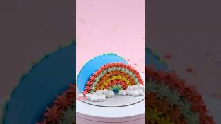 🌈satisfying cake dripping🌈 cake cakedecorating satisfying shorts [upl. by Odlavu57]