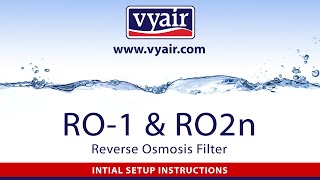 Vyair RO1 Reverse Osmosis Filter Installation [upl. by Georgeta]