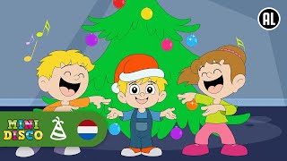 SAMEN TUIGEN WE DE KERSTBOOM OP  Kerstliedjes  Minidisco [upl. by Lorak]