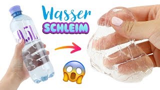 TRANSPARENTER SLIME MIT WASSER 😱 DIY SCHLEIM einfach selber machen Basteln auf Deutsch [upl. by Cherlyn]