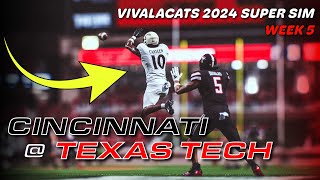 WEEK 5  CINCINNATI  TEXAS TECH BEARCATS CFB25 SUPERSIM [upl. by Donella696]