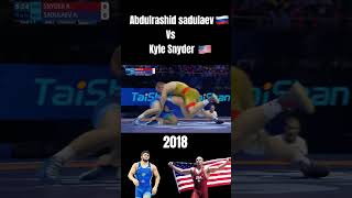 Abdulrashid Sadulaev 🇷🇺 Vs Kyle Snyder 🇺🇸 wrestling uww dagestan [upl. by Nomrej69]