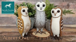 Albert owl and his friends a beautiful and easy needle felted owl online course [upl. by Olympium]