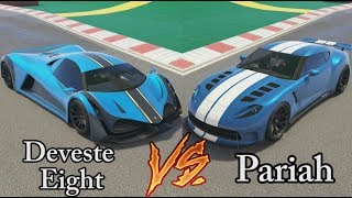 GTA 5  Top Speed Drag Race Principe Deveste Eight vs Pariah [upl. by Yrallih41]