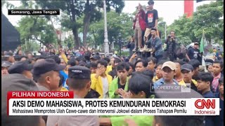 Aksi Demo Mahasiswa Protes Kemunduran Demokrasi [upl. by Nilcaj364]