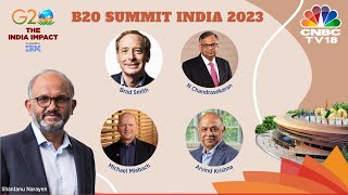 B20 Summit India 2023 LIVE  AI for Business and Societies Opportunities and Regulations [upl. by Macpherson]