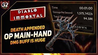 Death Appended  Main Hand  100M Damage Per Minute  Inferno 5 Essence  Diablo Immortal [upl. by Eicul]