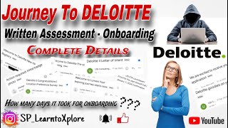 Deloitte Complete Details 👩‍💻 Written Assessment to Onboarding 💯✨👏  Deloitte  deloitte [upl. by Lednahs348]