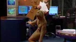 Crotch Grab on National TV Blooper  The Daily Buzz [upl. by Edasalof]