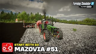 FINISHING OFF THE PLANTING Mazovia Start With 0 FS22 Timelapse  51 [upl. by Plusch]