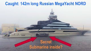 MegaYacht NORD reveals a secret  hatch opening shows a boat inside [upl. by Lebasiairam63]