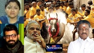 Jallikattu Row Who Will Lift The Ban The Newshour Debate 19th Jan [upl. by Lev630]