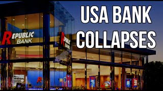 USA BANK COLLAPSES  FDIC Closes Republic First as USA Interest Rates Claims First Financial Victim [upl. by Holsworth]