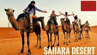 The Journey to the Sahara Desert 🇲🇦🏜️🐫 Merzouga Morocco morocco merzougadesert sahara [upl. by Zulaledairam]