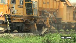 MDZ 3000 Dynamic Tamping Express 094X and BDS2000 [upl. by Ninnahc]