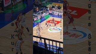 Rodions Kurucs Steals Aigars Skele Follows Up fiba basketball latvia murcia rostock seawolves [upl. by Armillas]