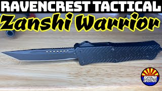 RavenCrest Tactical Zanshi Warrior OTF knife alternative to Microtech local Arizona knife company [upl. by Barboza]