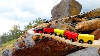 Rocky Railway Toy Train Set Movie  Toy Train Track 34 [upl. by Eecyal273]