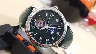 Frederique Constant Classics Heart Beat Moonphase Date Green FC335MCGRW4P26 [upl. by Fausta]