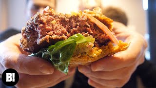 We ate the Impossible Burger at Crossroads in Los Angeles [upl. by Blas]