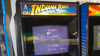 Indiana Jones and the Temple of Doom 1985 Arcade by Atari [upl. by Yznil]