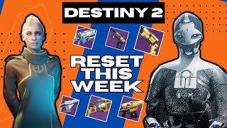 Destiny 2 Weekly Reset  Eververse Store  Nightfall Weapon this Week  Ada1 Inventory [upl. by Egor]