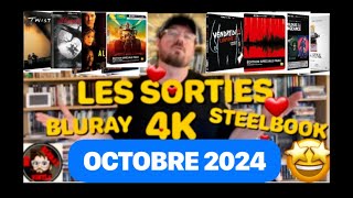 L’ACTUALITÉ DES SORTIES BLURAY STEELBOOK  4K DU MOIS D’OCTOBRE 2024 • COUPS DE CŒUR CURIOSITÉS… [upl. by Urbai]