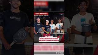 Moment of Dubai launchTop golbal pickleball players dubailaunch pickleballballgame [upl. by Constantin]