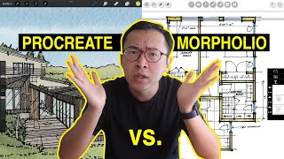 Procreate vs Morpholio Trace  Which is better for architects and interior designers [upl. by Eddina]