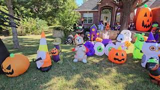 Our 2023 Halloween Inflatable Display [upl. by Letty]