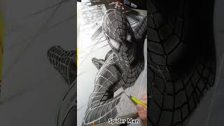 desenhando o homem aranha conteúdo art desenhista desenhoartistico arte shorts marvel [upl. by Alexander]