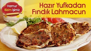 Hazır Yufkadan Fındık Lahmacun  Sahurluk Tarifler [upl. by Aicirtak]