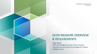 2024 QCDR Measure Development Webinar [upl. by Eno806]