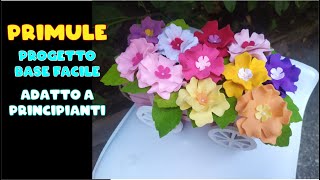 Tutorial facilissimo primule in vaso primule fiori pannolenci [upl. by Kumler]