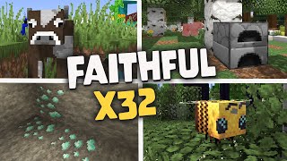 Faithful 32x32  Texture Pack for Minecraft 118  Bedrock amp Java  Download amp Showcase [upl. by Mcquade]