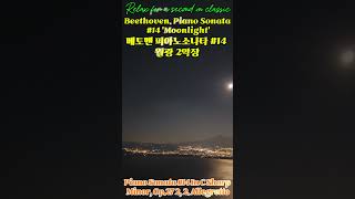 Beethoven Piano Sonata 14 Op27 2 quotMoonlight“ 피아노 소나타14번 Op27 2 월광 2악장 [upl. by Alyda]