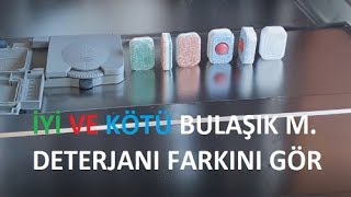 Kaliteli Ve Kalitesiz Tablet Bulaşık Makinesi Deterjanları Arasındaki Fark  Geschirrspülmittel [upl. by Adnuhsat30]