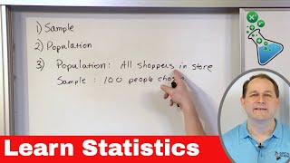 Learn Statistics Samples Population Parameters amp Mean [upl. by Neehsas]