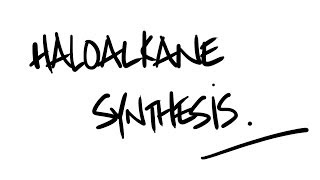 AQA ALevel Chemistry  Halogenoalkane synthesis free radical substitution [upl. by Noyahs249]