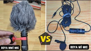 Boya byMM1 vs Boya ByM1 Microphone detail comparison mic and voice recording test [upl. by Iba]