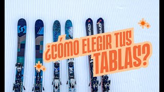 Consejos para elegir tus tablas de ski [upl. by Dremann955]