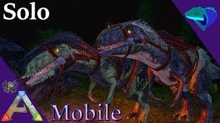 SOLO TAMING SOME MEGALOSAURUS ON A SPIDER Solo ARK Mobile S1E44 [upl. by Anol255]