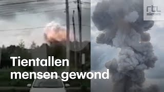 Enorme explosie in fabriek bij Moskou [upl. by Ruperta223]