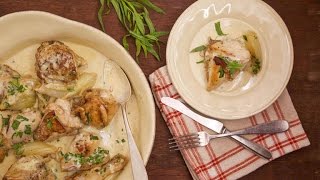 Jacques Pépins Chicken with Cream Sauce [upl. by Imoyn498]