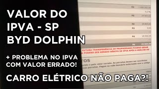 Quanto paguei de Ipva do Byd Dolphin Susto no valor que apareceu no sistema [upl. by Aiciles]