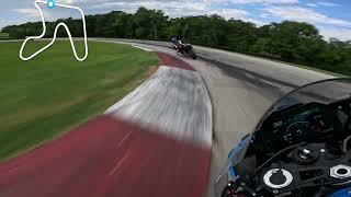 BMW S1000RR at Hallett Track Day  Intermediate Session 3 [upl. by Ennaj]